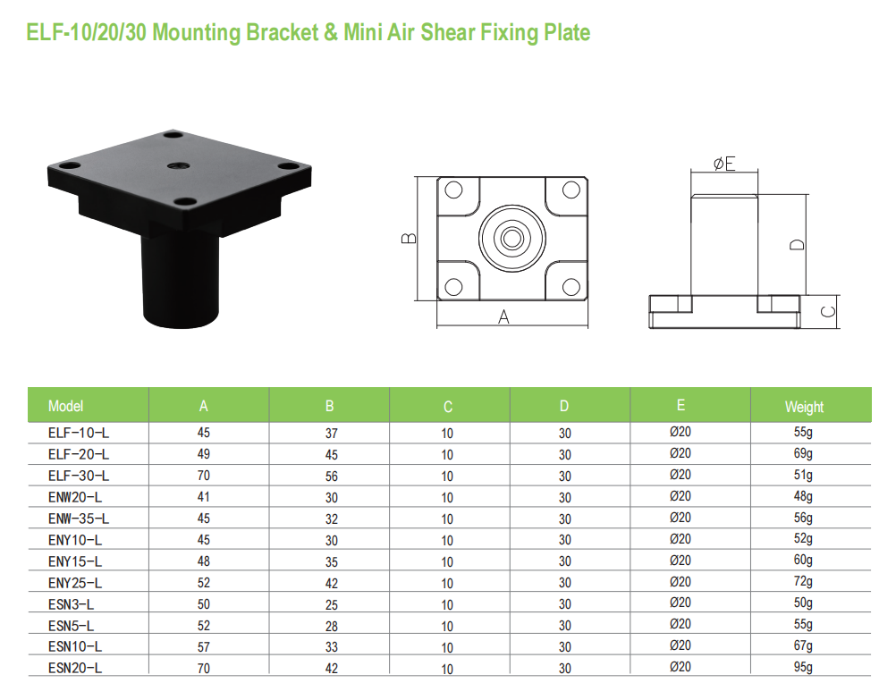 ELF-10-20-30 Mounting Bracket & Mini Air Shear Fixing Plate 1.png